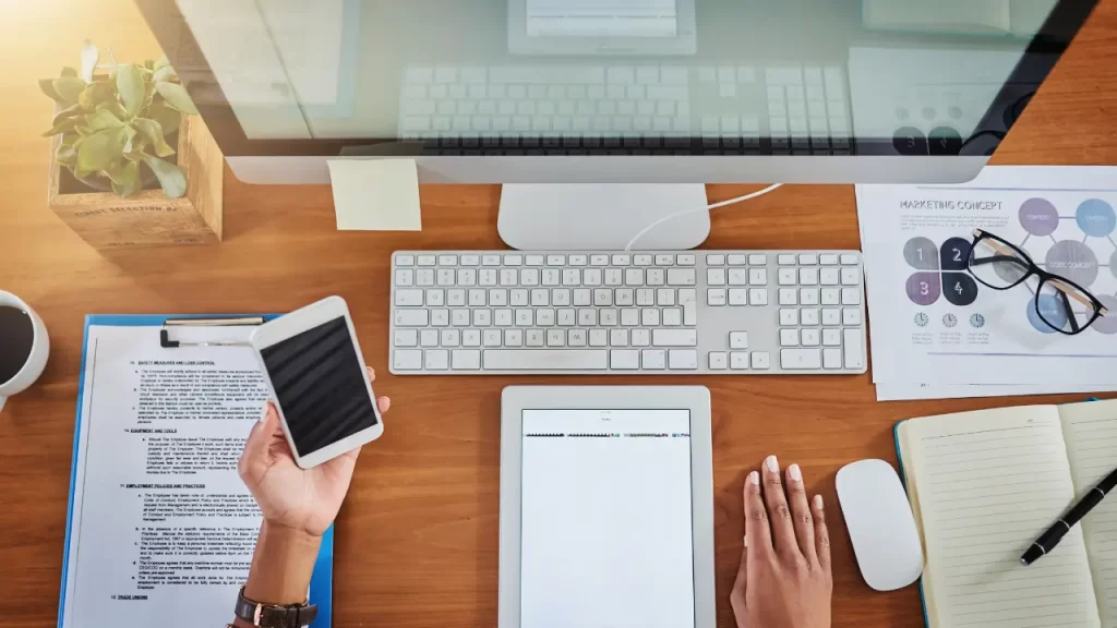 espaço de trabalho produtivo